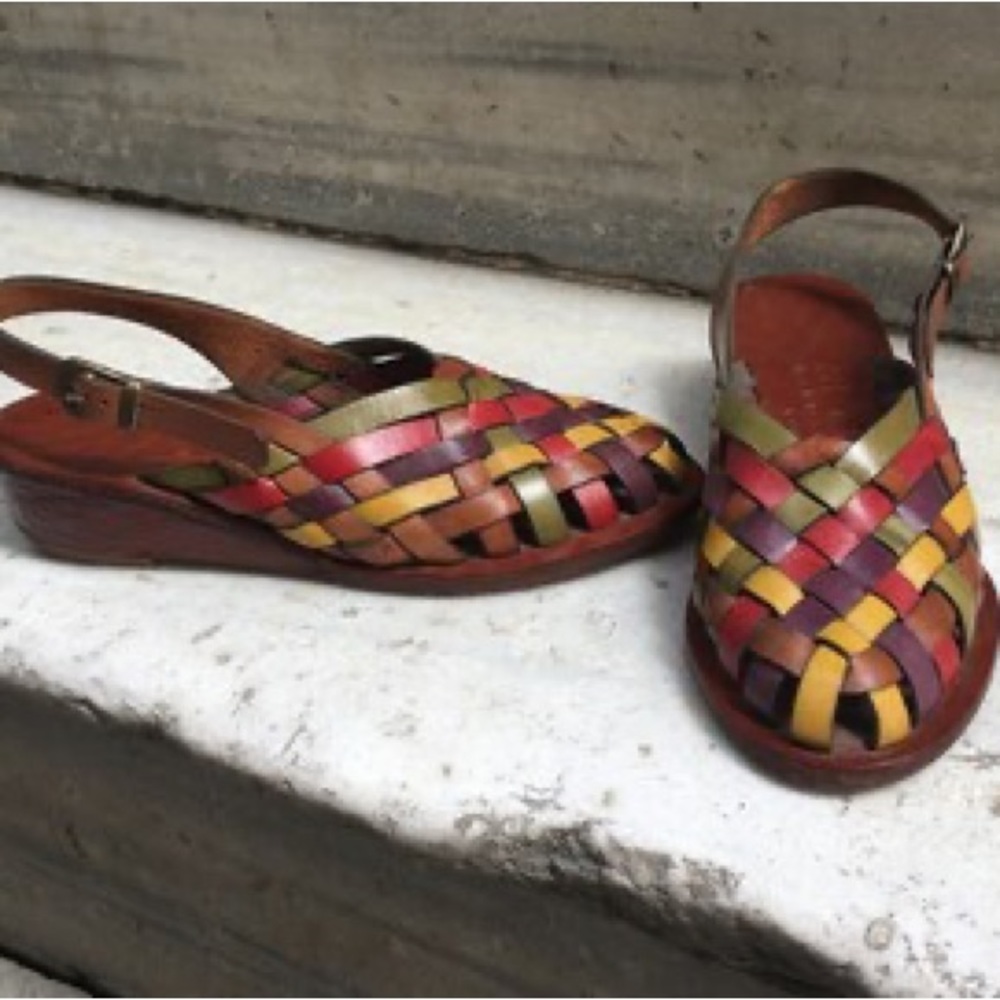 GALATALEATHERSHOP Turkish Genuine Cow Leather Adjustable Strap Closed Toe Sandal